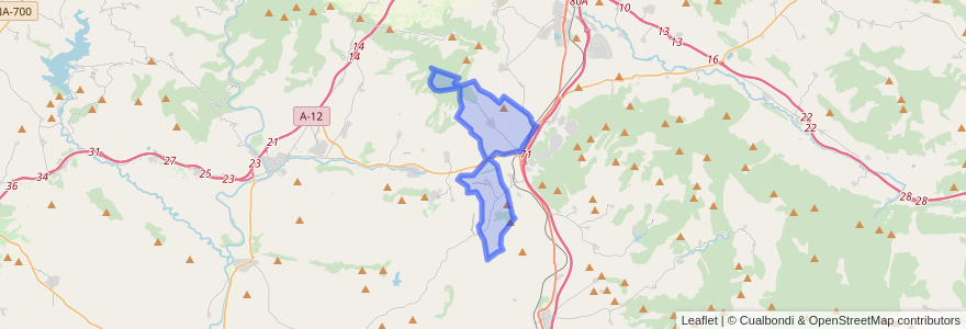 Mapa de ubicacion de Biurrun-Olcoz.