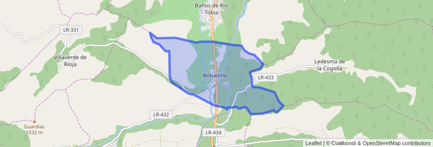 Mapa de ubicacion de Bobadilla.