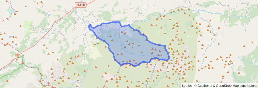 Mapa de ubicacion de Bohoyo.