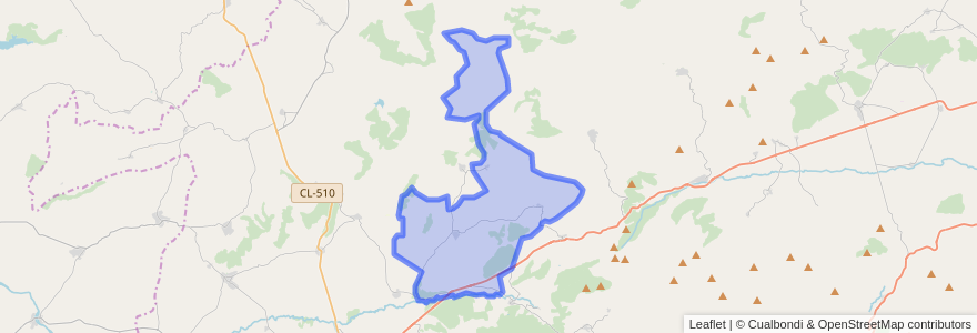 Mapa de ubicacion de Bonilla de la Sierra.