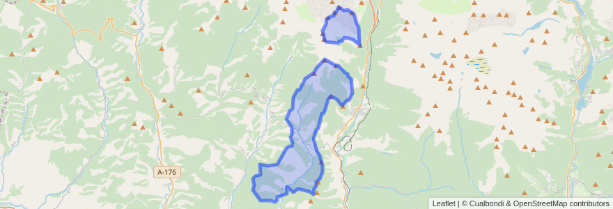 Mapa de ubicacion de Borau.