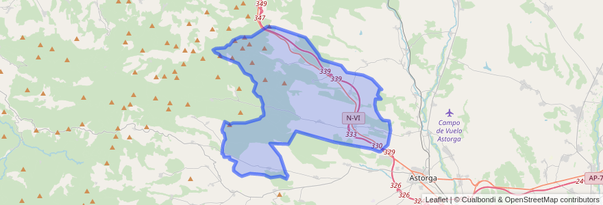 Mapa de ubicacion de Brazuelo.