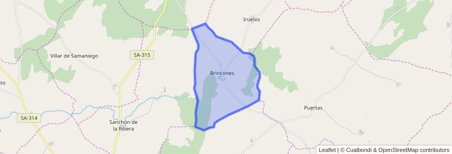 Mapa de ubicacion de Brincones.