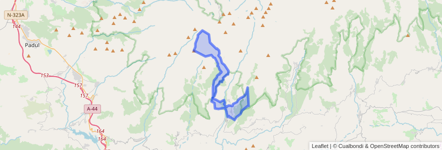 Mapa de ubicacion de Bubión.