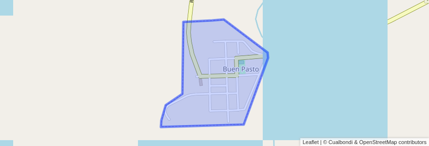 Mapa de ubicacion de Buen Pasto.