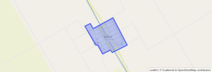 Mapa de ubicacion de Bulnes.