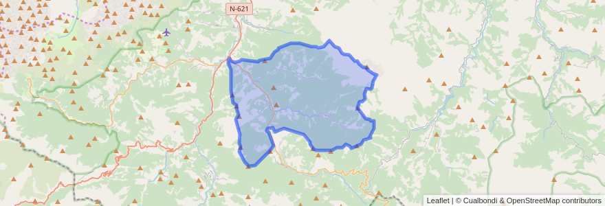 Mapa de ubicacion de Cabezón de Liébana.