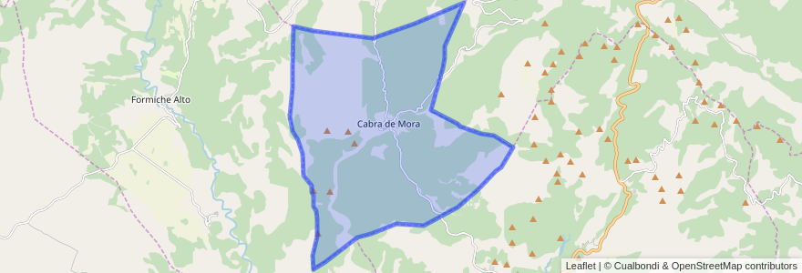 Mapa de ubicacion de Cabra de Mora.