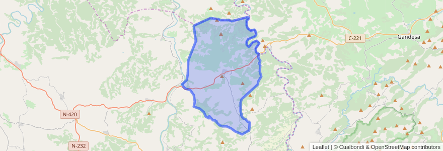 Mapa de ubicacion de Calaceite / Calaceit.