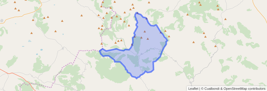 Mapa de ubicacion de Calcena.