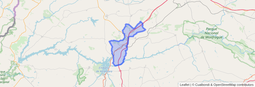 Mapa de ubicacion de Cañaveral.