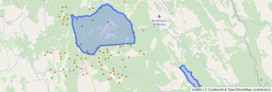 Mapa de ubicacion de Cañizares.