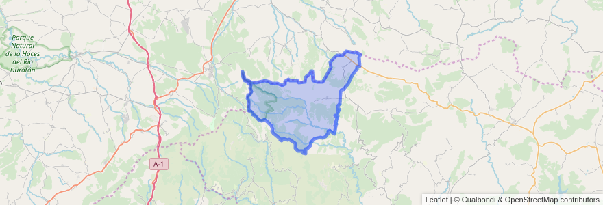 Mapa de ubicacion de Cantalojas.