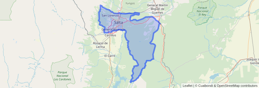 Mapa de ubicacion de Rosario de Lerma.