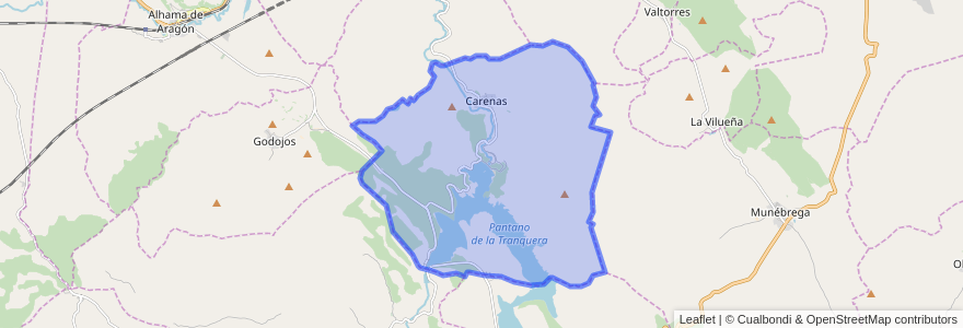 Mapa de ubicacion de Carenas.