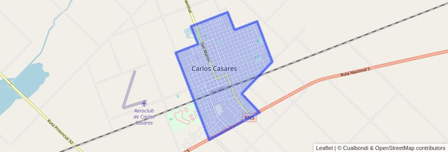 Mapa de ubicacion de Carlos Casares.