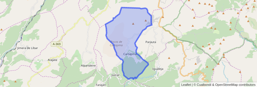 Mapa de ubicacion de Cartajima.