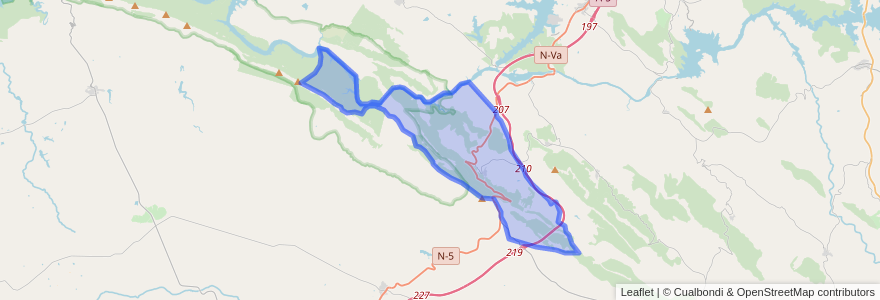 Mapa de ubicacion de Casas de Miravete.