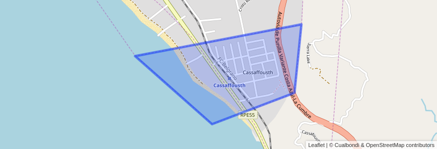 Mapa de ubicacion de Cassaffousth.