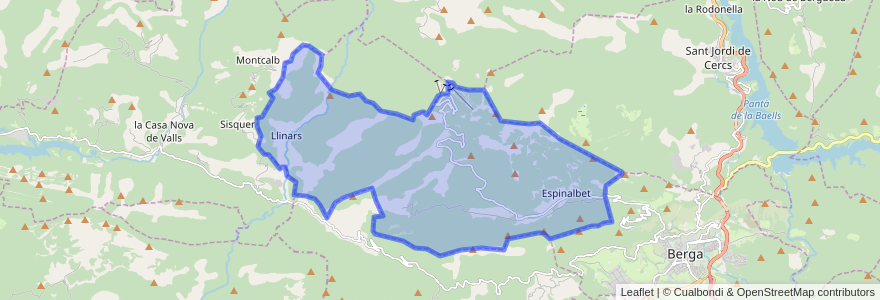 Mapa de ubicacion de Castellar del Riu.