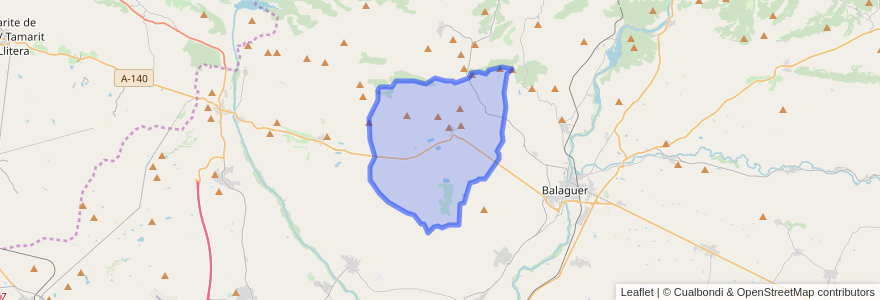 Mapa de ubicacion de Castelló de Farfanya.