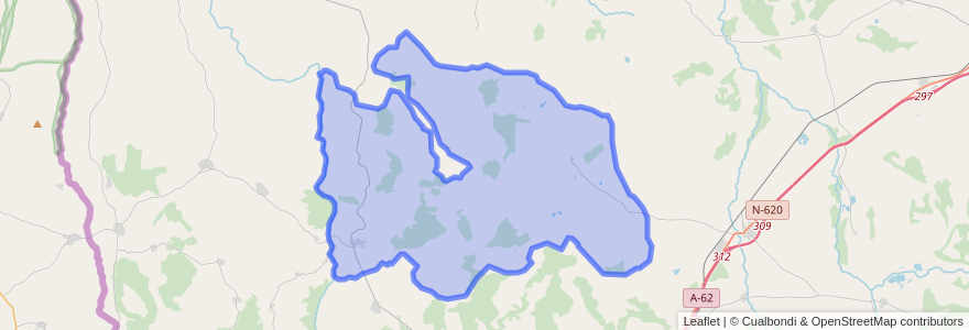 Mapa de ubicacion de Castillejo de Martín Viejo.