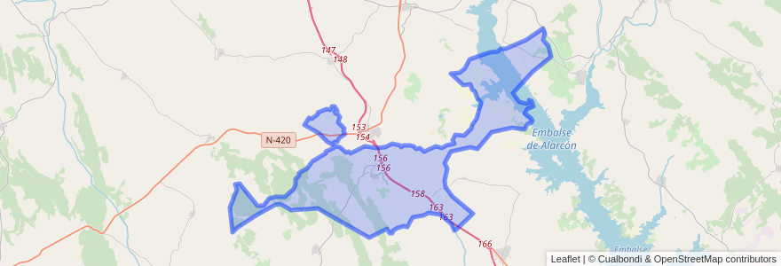 Mapa de ubicacion de Castillo de Garcimuñoz.