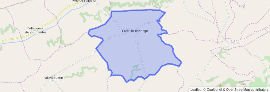 Mapa de ubicacion de Castrillo-Tejeriego.