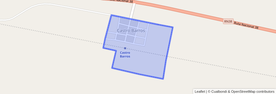 Mapa de ubicacion de Castro Barros.