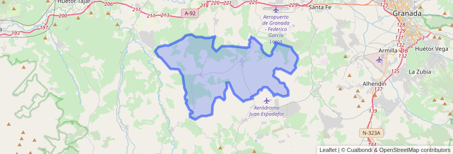 Mapa de ubicacion de Chimeneas.