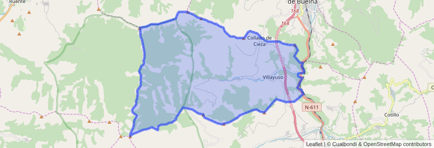 Mapa de ubicacion de Cieza.