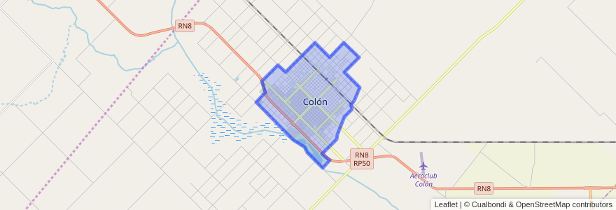 Mapa de ubicacion de Colón.