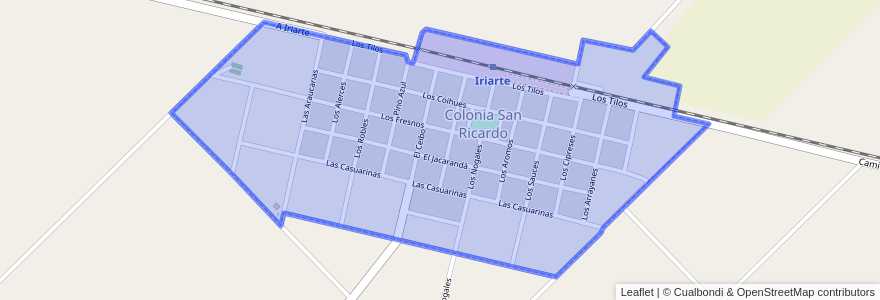 Mapa de ubicacion de Colonia San Ricardo.