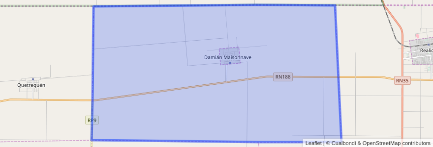 Mapa de ubicacion de Comisión de Fomento de Damián Maisonave.