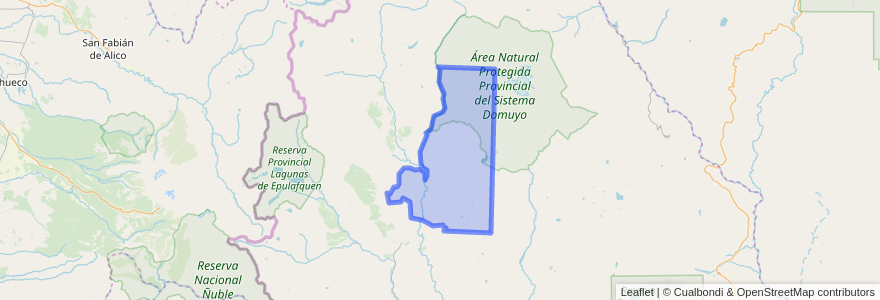 Mapa de ubicacion de Comisión de Fomento de Varvarco - Invernada Vieja.