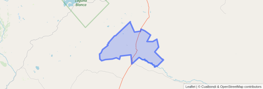 Mapa de ubicacion de Comisión de Fomento de Villa del Puente Picún Leufú.