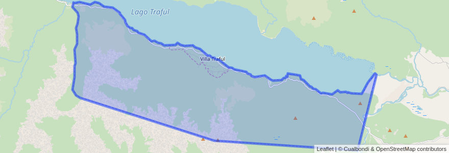 Mapa de ubicacion de Comisión de Fomento de Villa Traful.