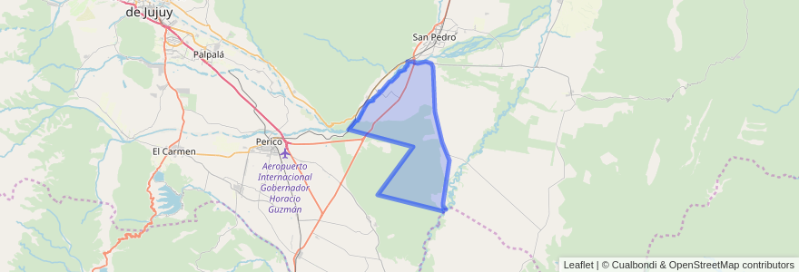 Mapa de ubicacion de Comisión Municipal de Rosario de Río Grande.