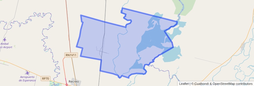 Mapa de ubicacion de Municipio de Arroyo Aguiar.