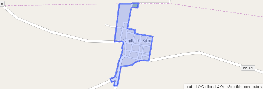 Mapa de ubicacion de Comuna de Capilla de Sitón.