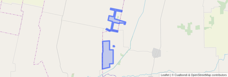 Mapa de ubicacion de Comuna de Colonia Las Pichanas.