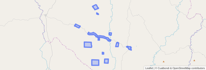 Mapa de ubicacion de Comuna de Cruz de Caña.