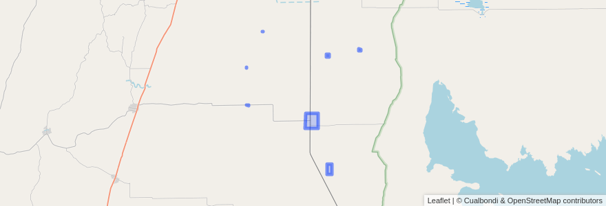 Mapa de ubicacion de Comuna de Las Arrias.