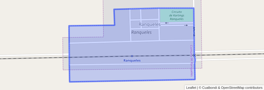 Mapa de ubicacion de Comuna de Ranqueles.