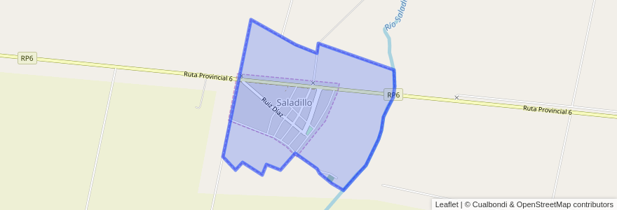 Mapa de ubicacion de Comuna de Saladillo.