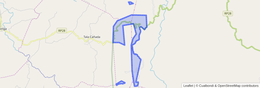 Mapa de ubicacion de Comuna de San Gerónimo.