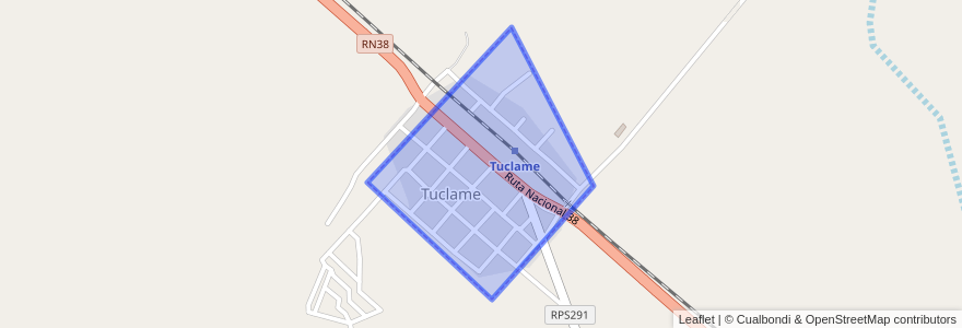 Mapa de ubicacion de Comuna de Tuclame.