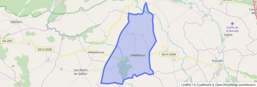 Mapa de ubicacion de Condado de Castilnovo.