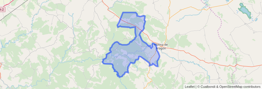 Mapa de ubicacion de Corduente.