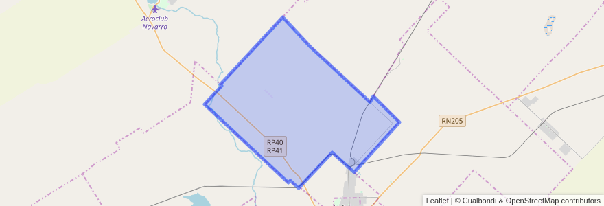 Mapa de ubicacion de Cuartel Las Chacras.